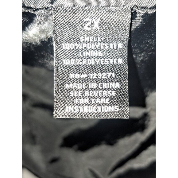 Riley & James Womens Wool Blend Coat 2X Black Double Breasted Winter Jacket - Picture 5 of 7